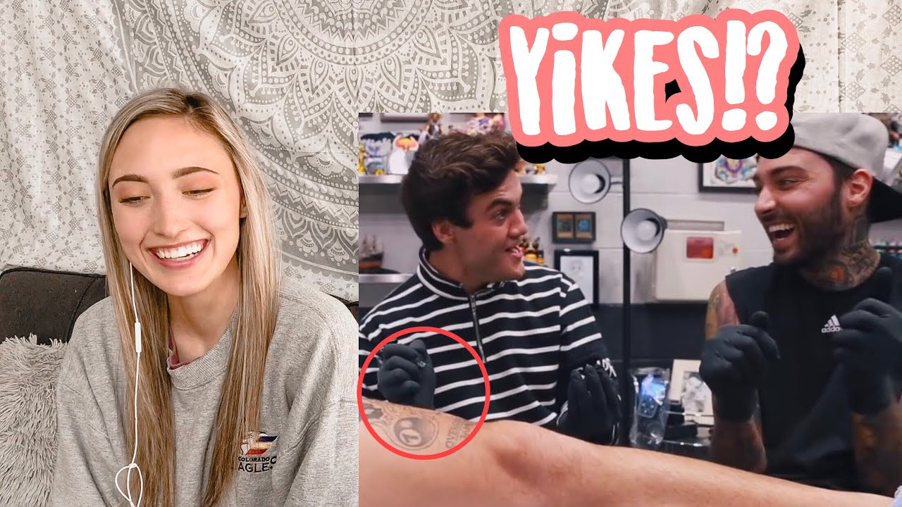 The Dolan Twins Giving Each Other Tattoos Reactioin