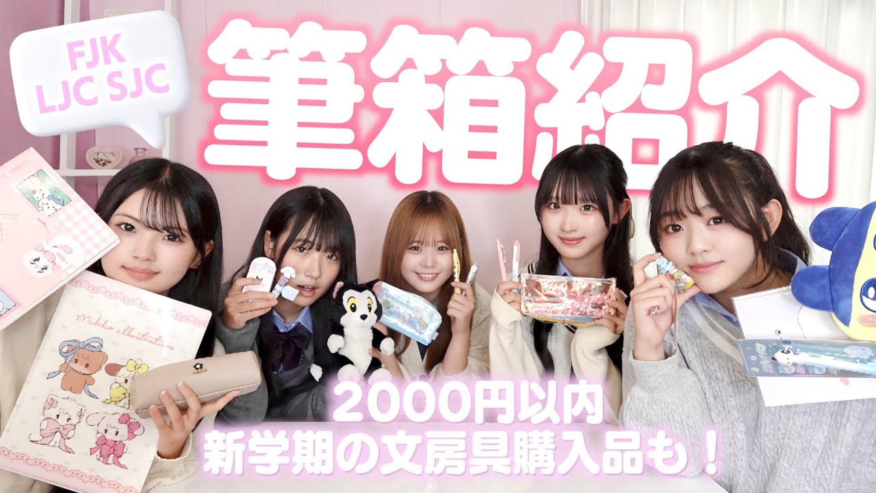 筆箱紹介と新学期の文房具購入品紹介をしたら独特すぎて泣くほど笑うメンバーがいたww