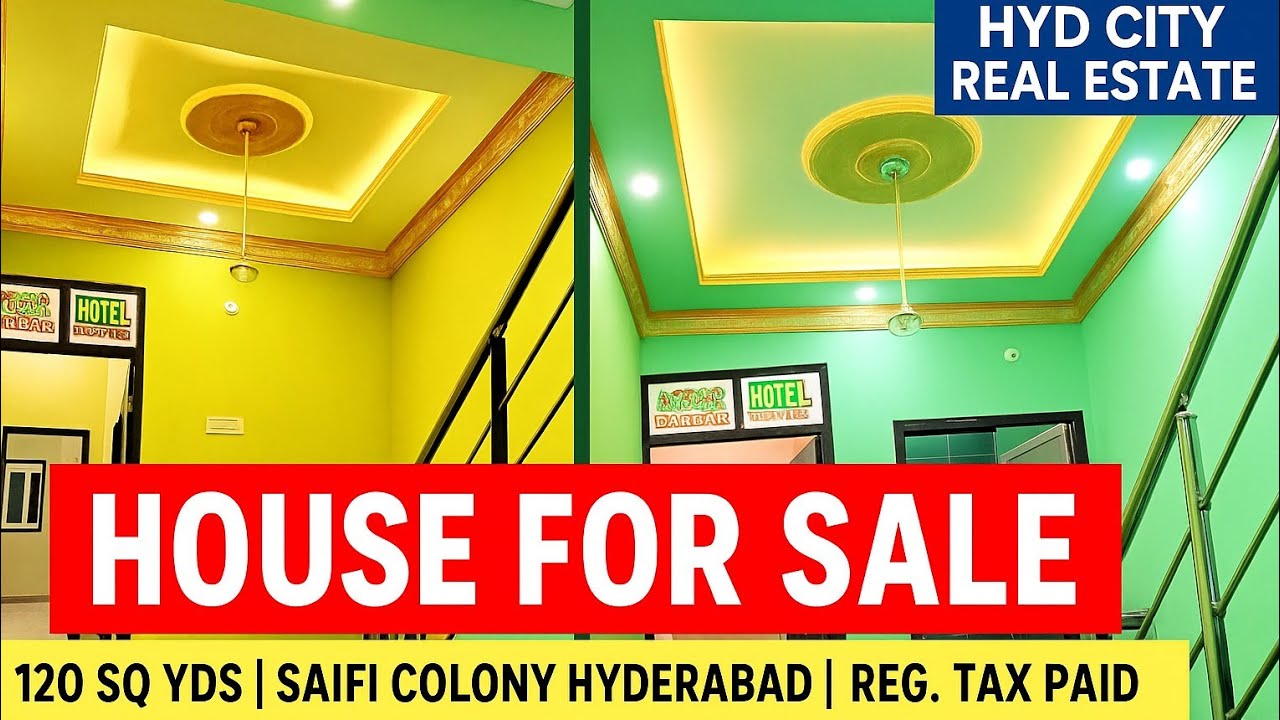 House For Sale | Registered Assessment Tax Paid 120 SQ Yds Saifi Colony Hyderabad Ayaan darbar Hotel