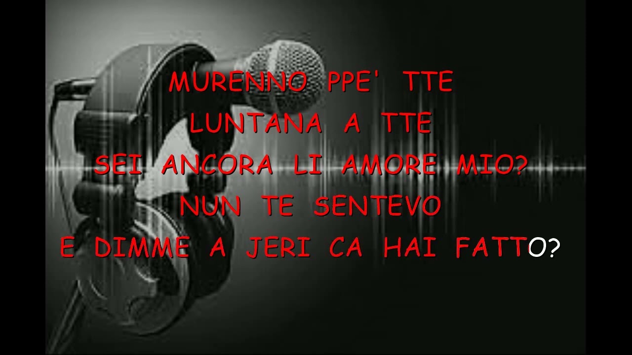 Rosario Albino  Te penzo sempre Karaoke con Testo 2023 (Devocalizzata)