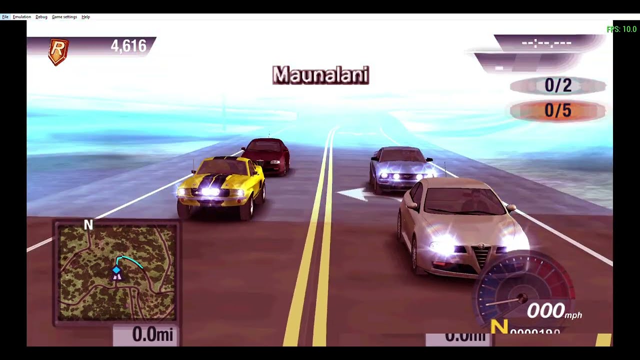 MAUNALANI LOOP 2ND!!   MASTER  POINTS  5.744   CREDITS  20.232  PPSSPP v1 13 1 Test Drive Unlimited