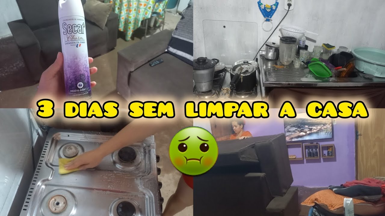 FAXINA DA SEGUNDA-FEIRA ✨️/ Não tinha água( mas chegou hoje) - a casa estava suja🤢