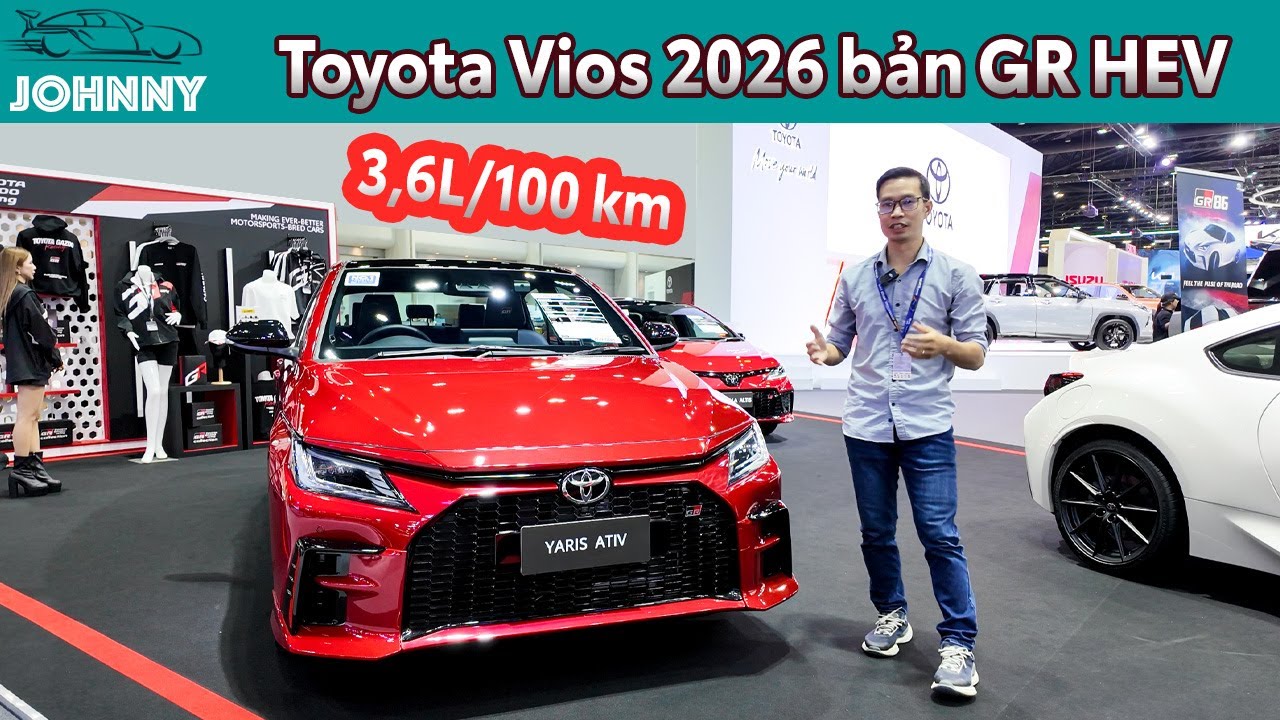 Toyota Vios HEV 2026 года потребляет всего 3,6 л/100 км. Прибытие во Вьетнам с пробегом менее 600...