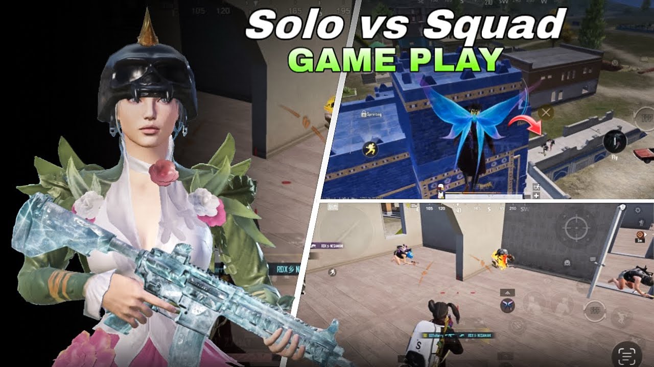 60FPS SOLO Vs SQUAD GAME PLAY | INTENSE CLUTCHES