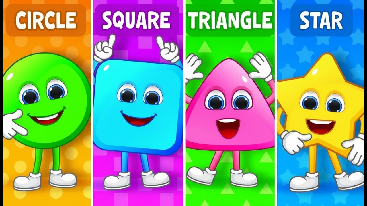 👉 Shapes Name Game 🔺⬛⭐ | Kids Quiz | Learning Shapes for Toddlers