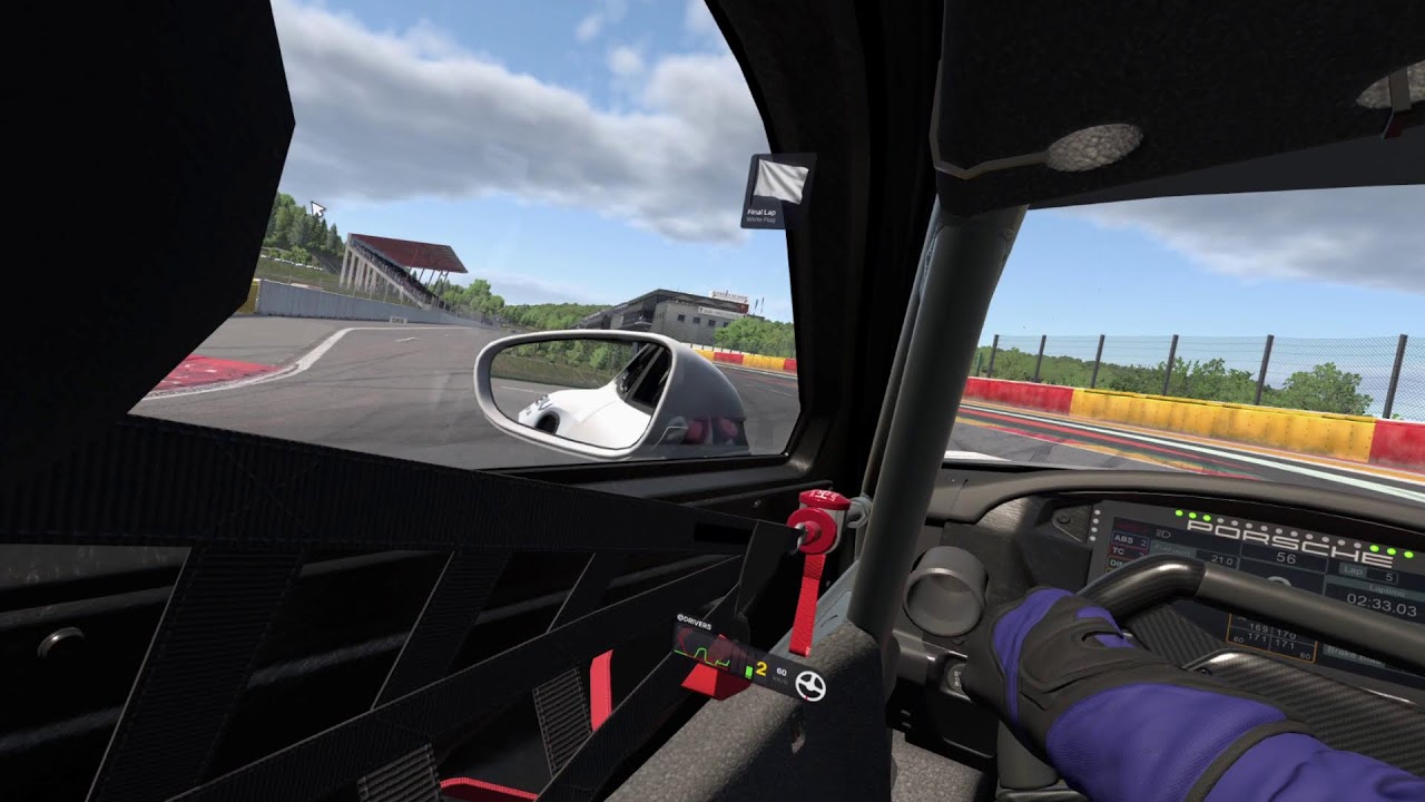 Porsche Cup GT3 - iRacing VR - SPA - Onboard - Race - Official