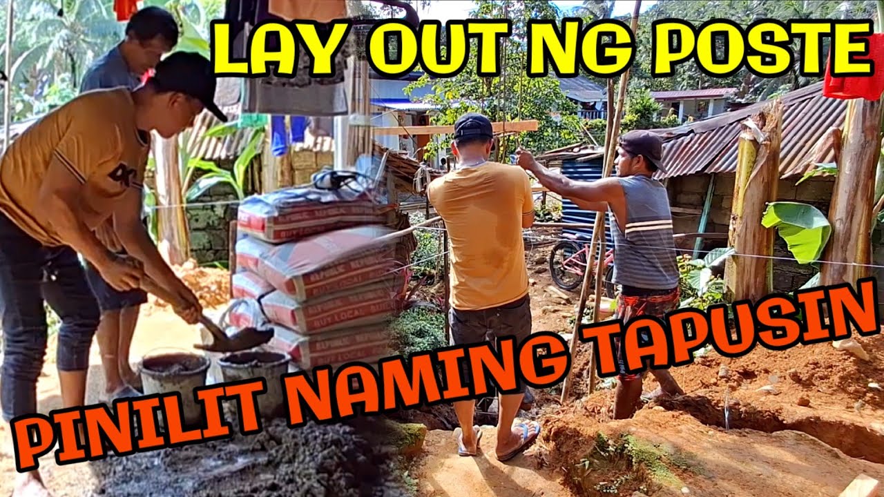 DAY-2 ANG PAGTATAYO NG MGA POSTE