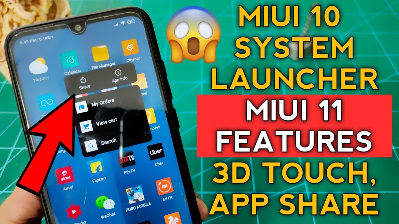 MIUI 10 System Launcher Update Miui 11 | 3D Touch, App Share and More | Miui 10 System Launcher