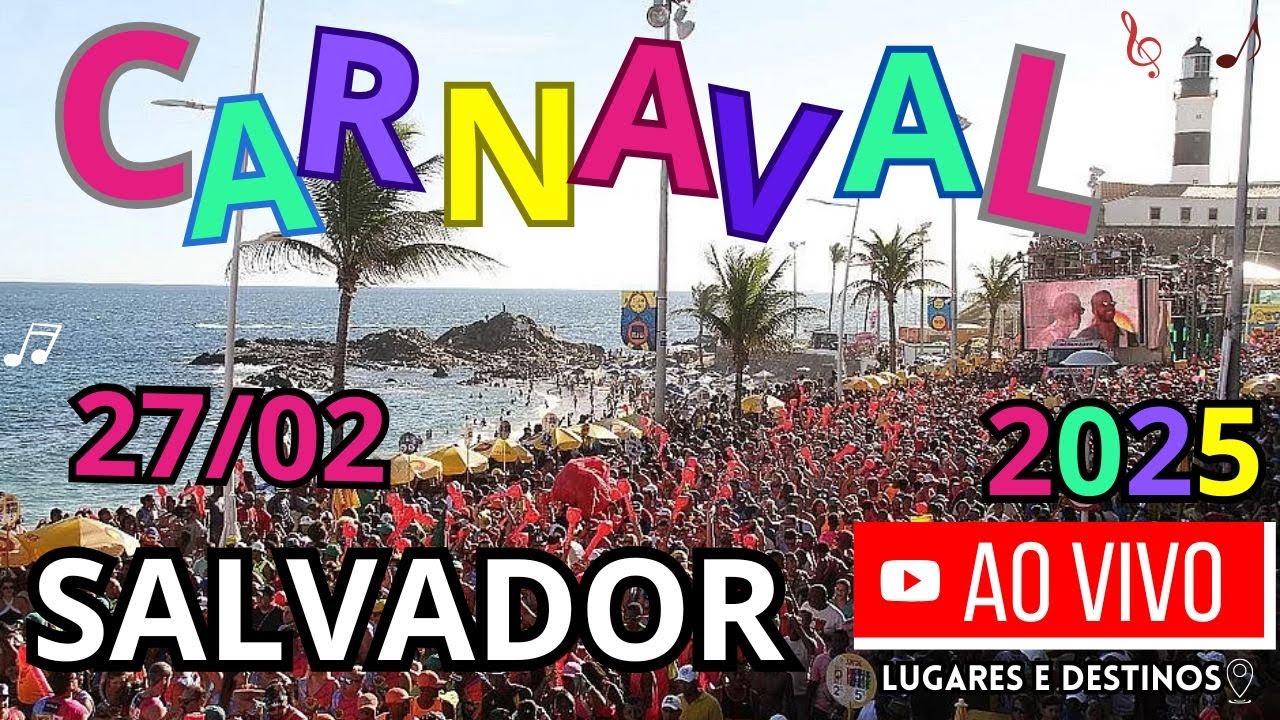 ABERTURA do CARNAVAL de SALVADOR Ao ViVo | QUINTA 27/02 | CARNIVAL BRAZIL | Salvador Bahia