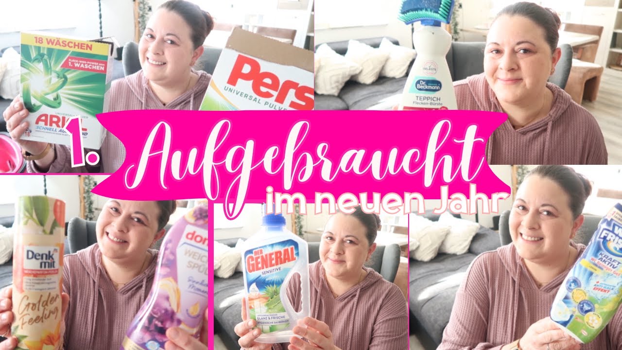 1. Aufgebraucht im neuen Jahr | Haushalt & Pflege| Fräulein Jasmin