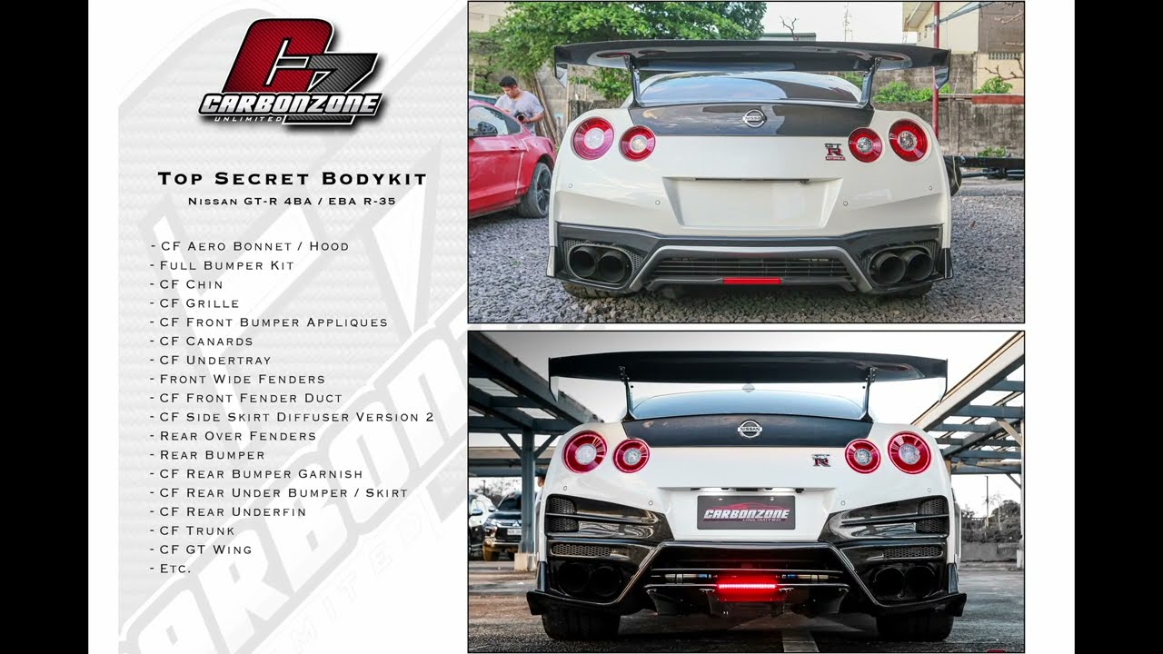 TOP SECRET BODY KIT | NISSAN GT-R  R35 by CARBONZONE