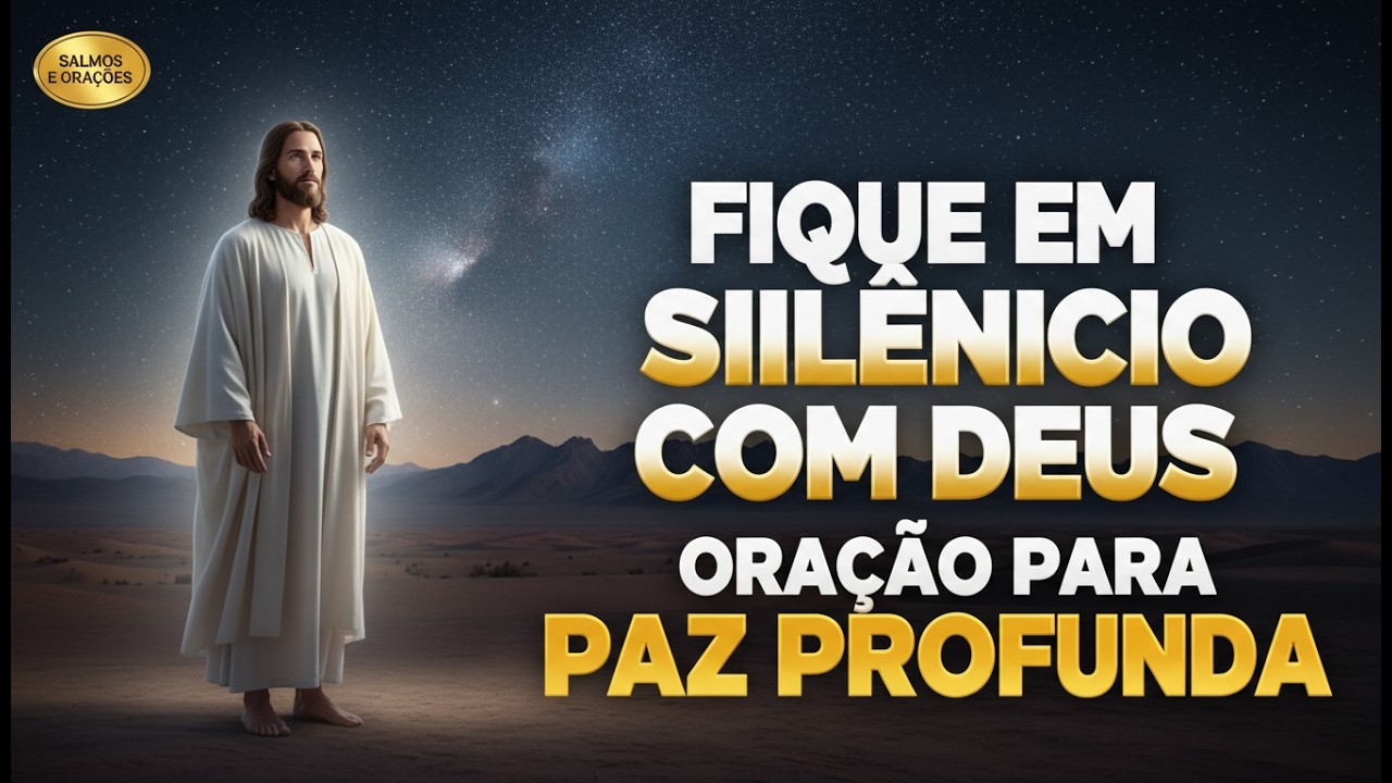 Fique em Silêncio com Deus | Oração da Noite  Paz Profunda