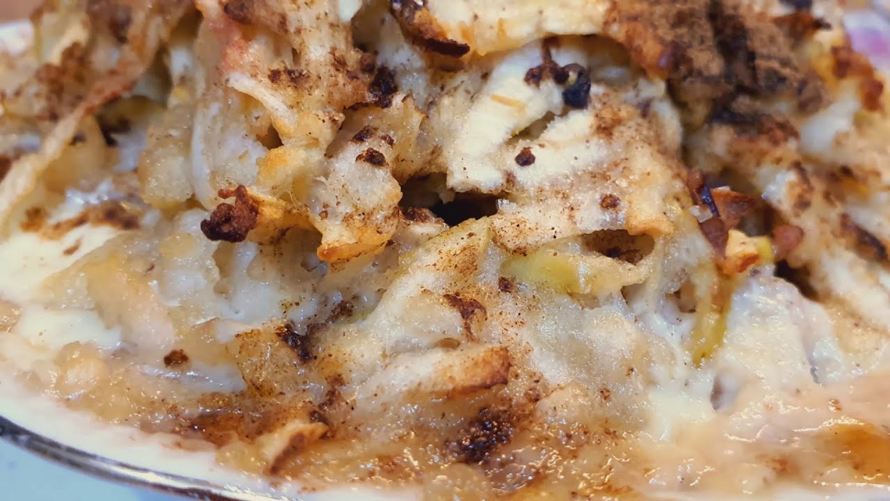 Zapiekanka ryż z jabłkami i cynamonem Słodkie cudo/ Casserole rice with apples and cinnamon ❤️️