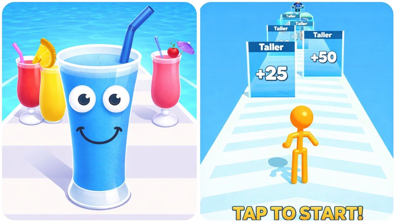 Tall Man Run Vs Juice Run 3D Max Level Top Mobile Gameplay