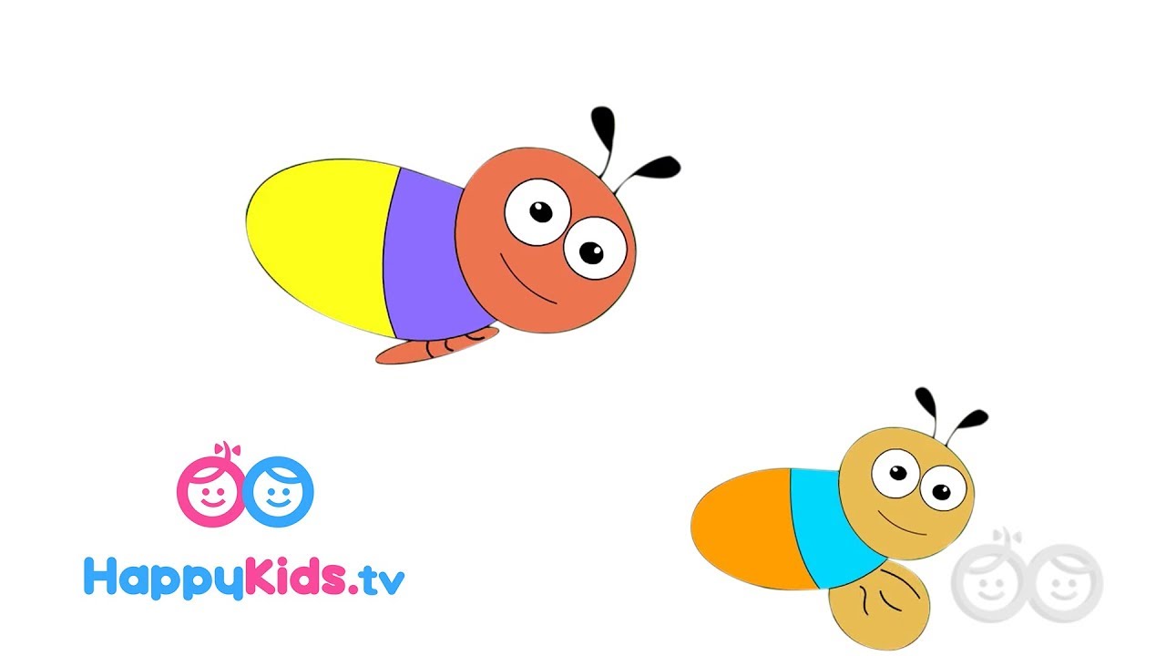 Insects - Learning Songs Collection For Kids And Children With Lyrics | Rhyme time | Happy Kids