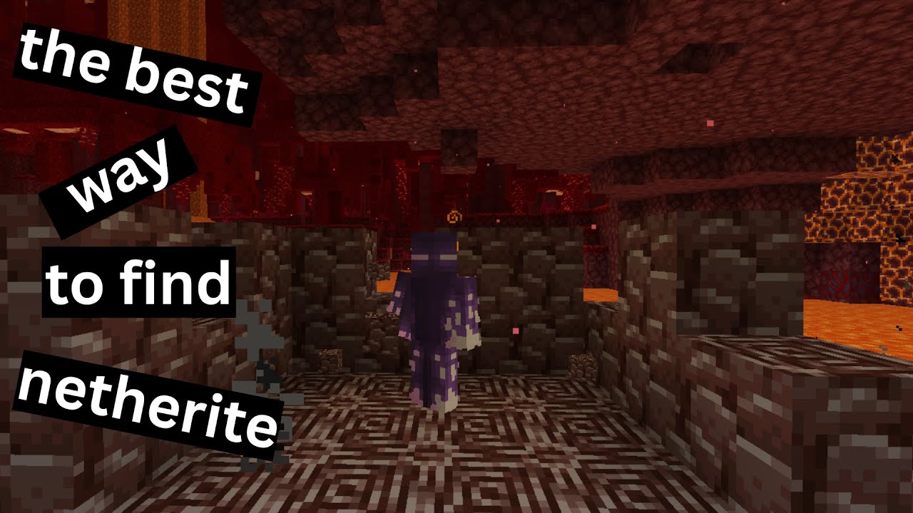 Best way to find ancient debris in #minecraft for making netherite.
