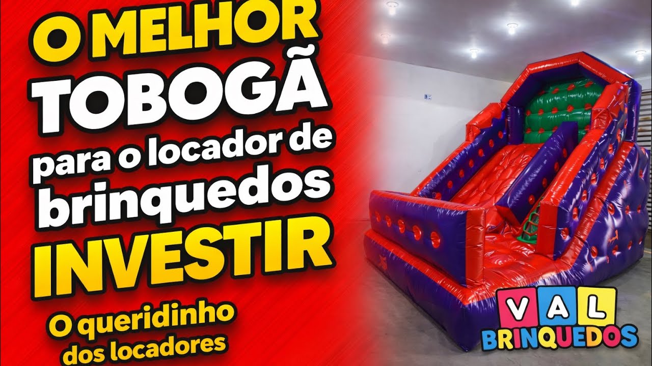 O Melhor Tobogã Inflável Para Sua Empresa de Aluguel de Brinquedos - Tobogã Slide 2 em 1 