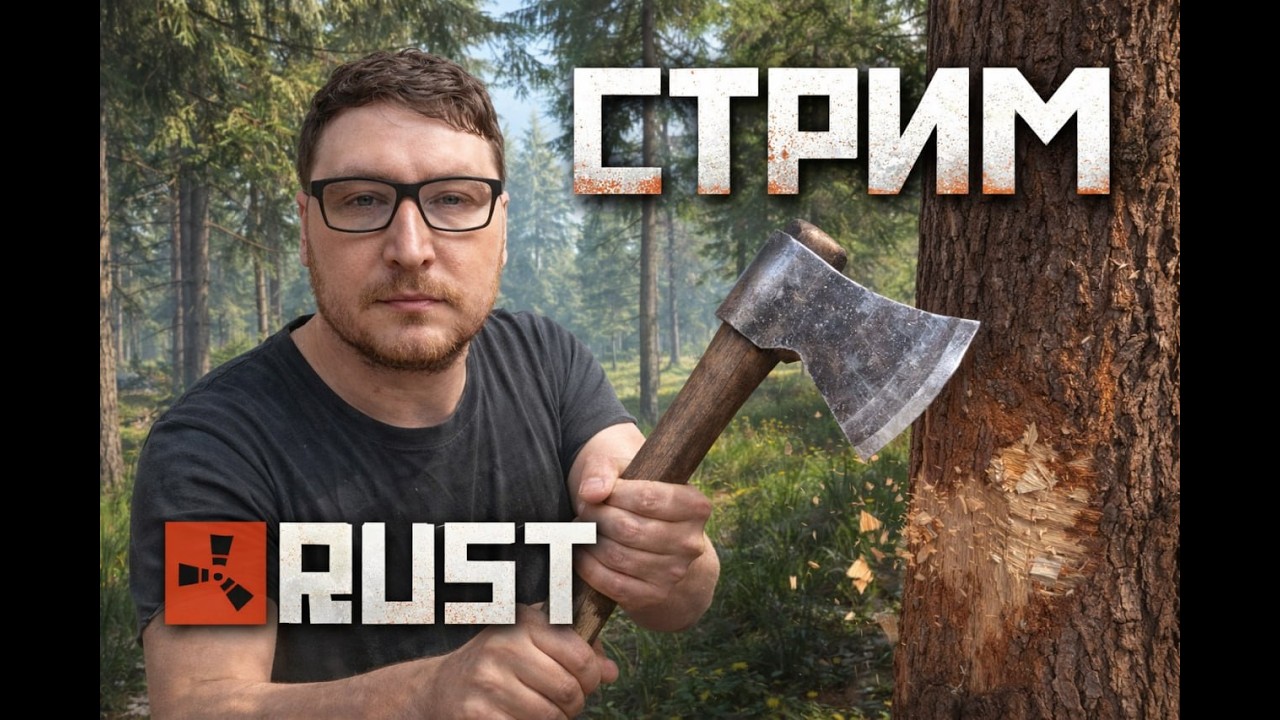 СТРИМ RUST - БЕГАЕМ НА РОССИЙСКОМ СЕРВАКЕ