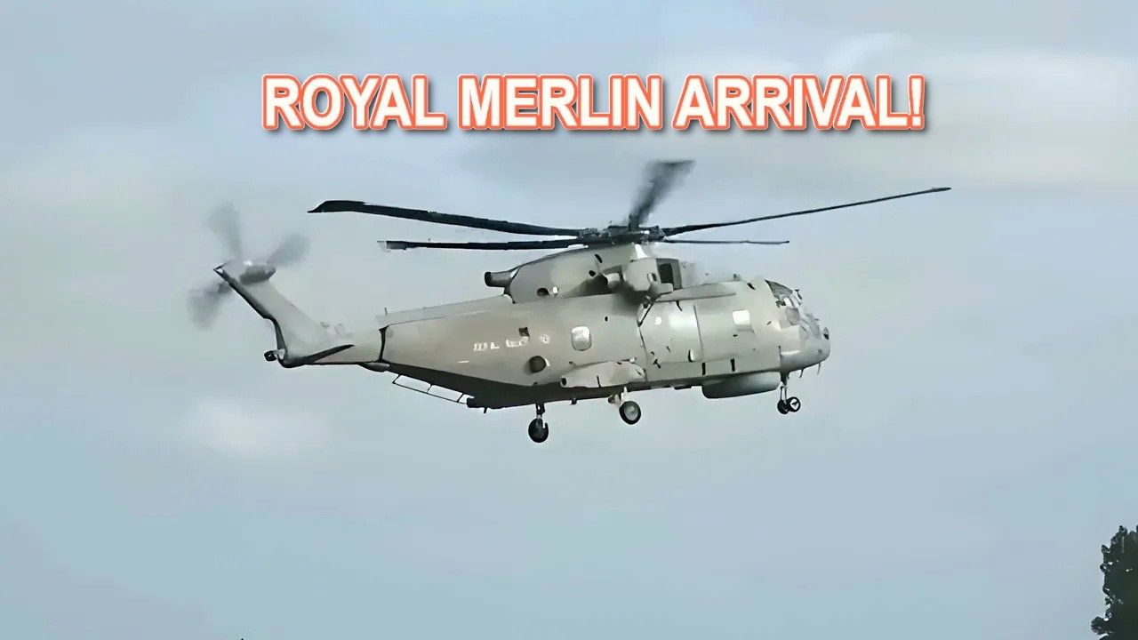 ▶️ Experience the Royal Navy Arrival: Merlin HM2's Roaring Helicopter at Leeuwarden