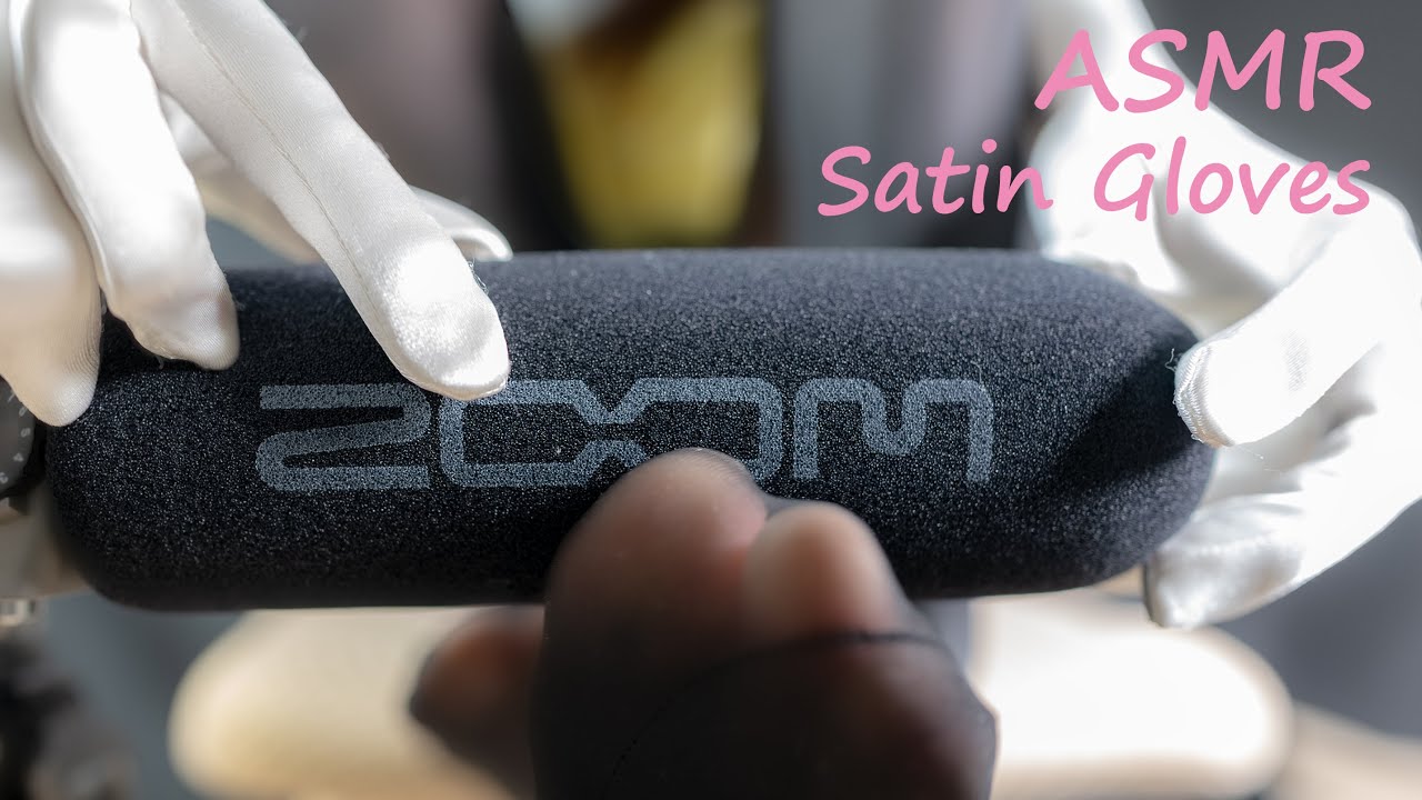 【ASMR】Satin Gloves(White),Pantyhose,Sole,Scratching,Tickle,白いサテン手袋 パンスト くすぐり 足裏マイクスクラッチ💕【4K 60fps】