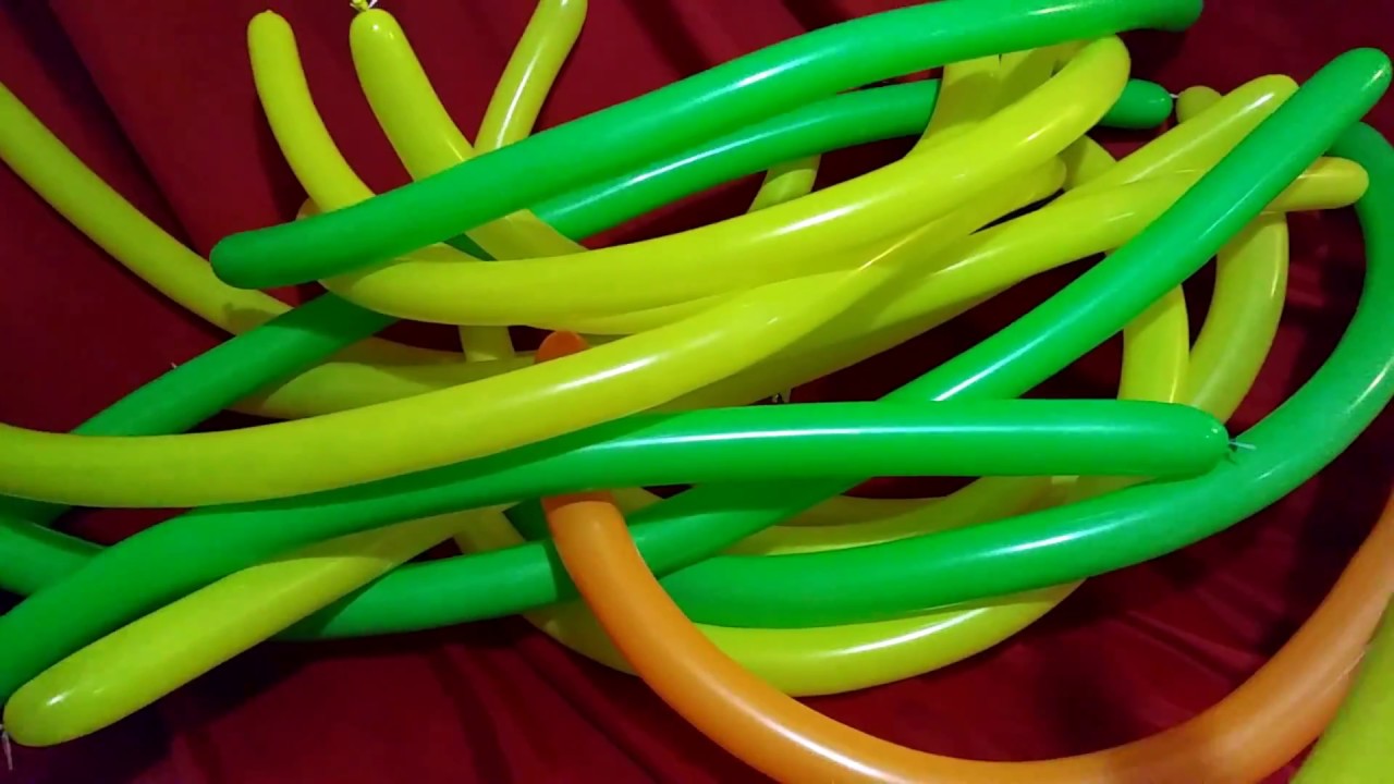 LOTS OF LONG BALLOONS POP!