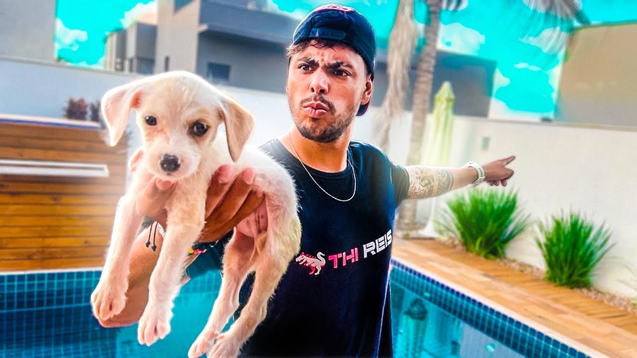 REAÇÃO DO MEU PAPAI AO VER QUE ADOTAMOS UM NOVO CACHORRINHO  !