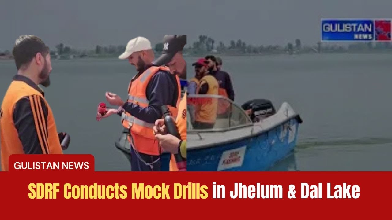 SDRF organizes mock drills in Jhelum River and Dal Lake for disaster readiness and public awareness.