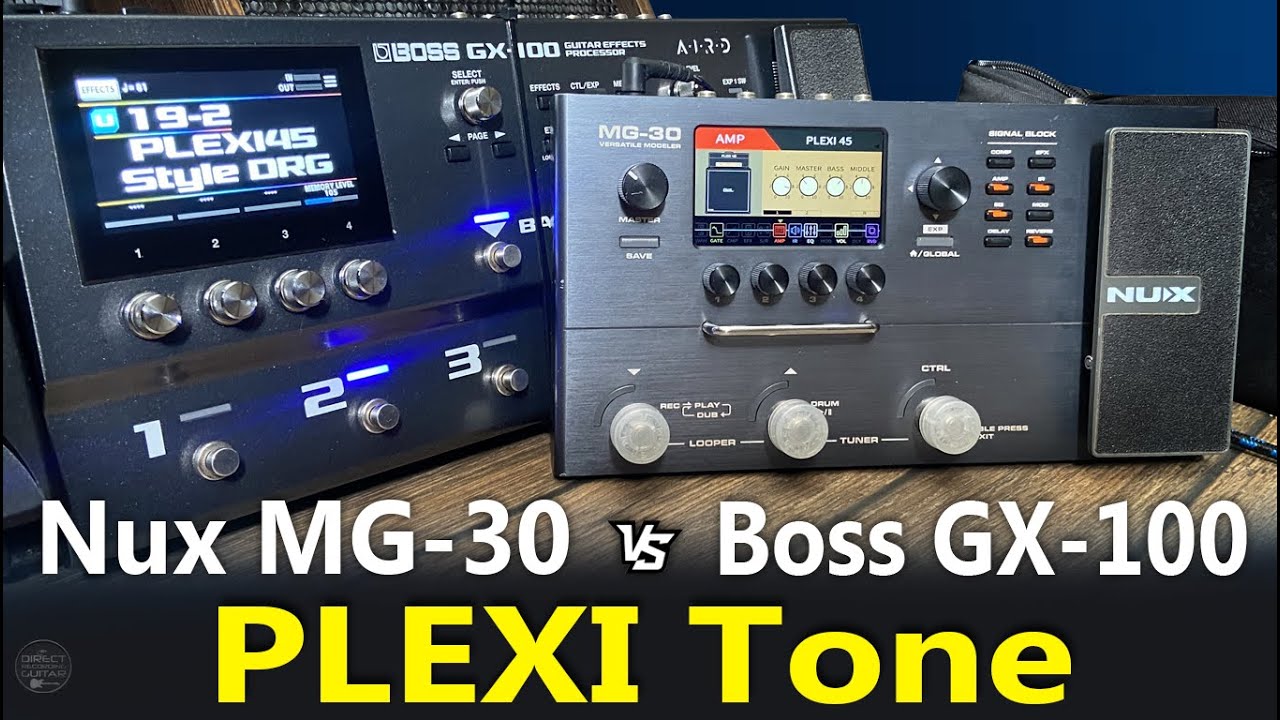 NUX MG-30 vs BOSS GX-100 Plexi-Style Tone Battle!