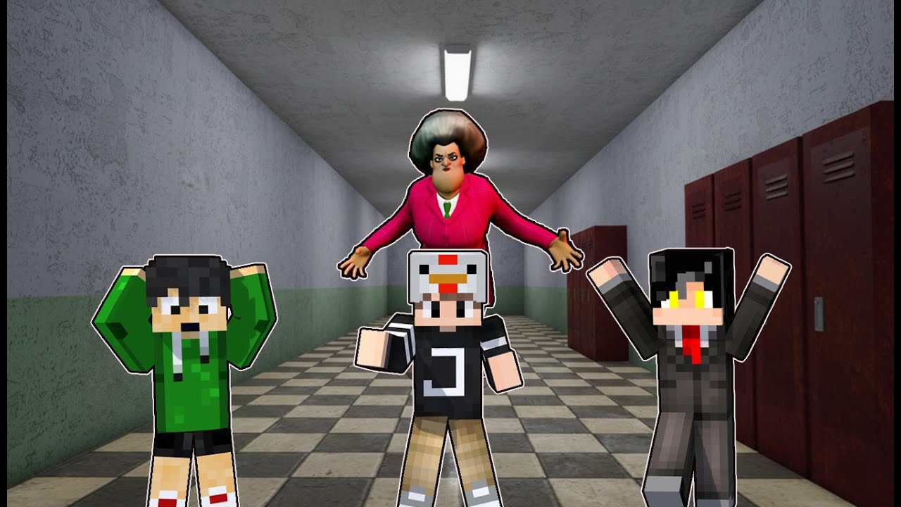 Escape to Scary Teacher In Minecraft!