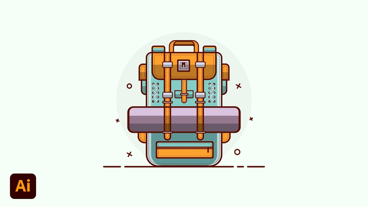 Backpack Design In Adobe Illustrator cc 2023 | Tutorial