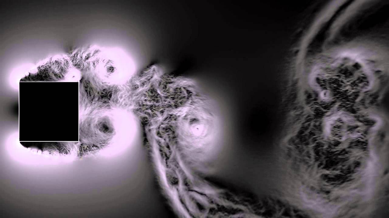 DNS of the turbulent flow around a square cylinder at Re=22000