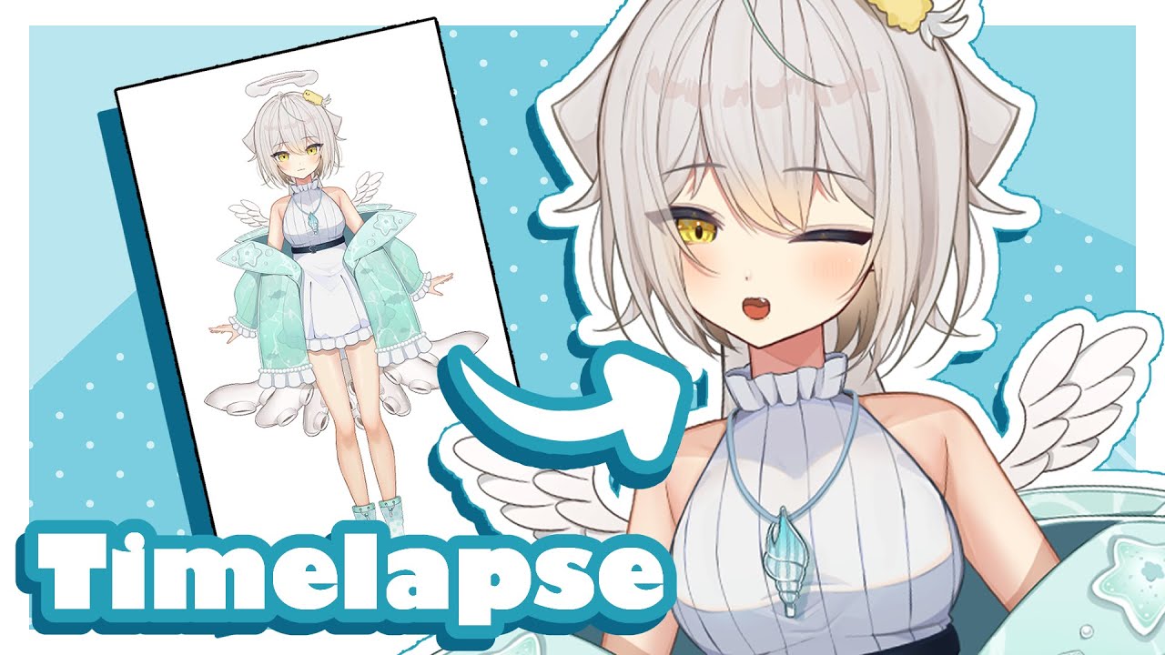 How I Rigged This Vtuber Model!! | Live2D Timelapse