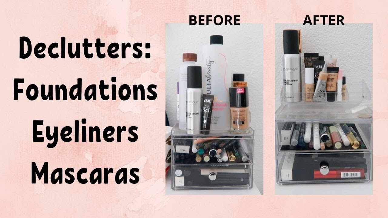 Declutter 2020 | Foundations, Eyeliners, Mascaras | Cruelty Free