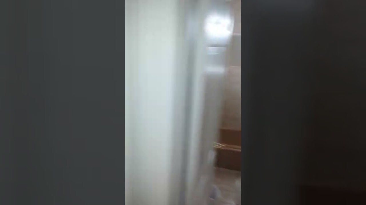 My friend E showing the inside of the Amityville Horror House on moving day
