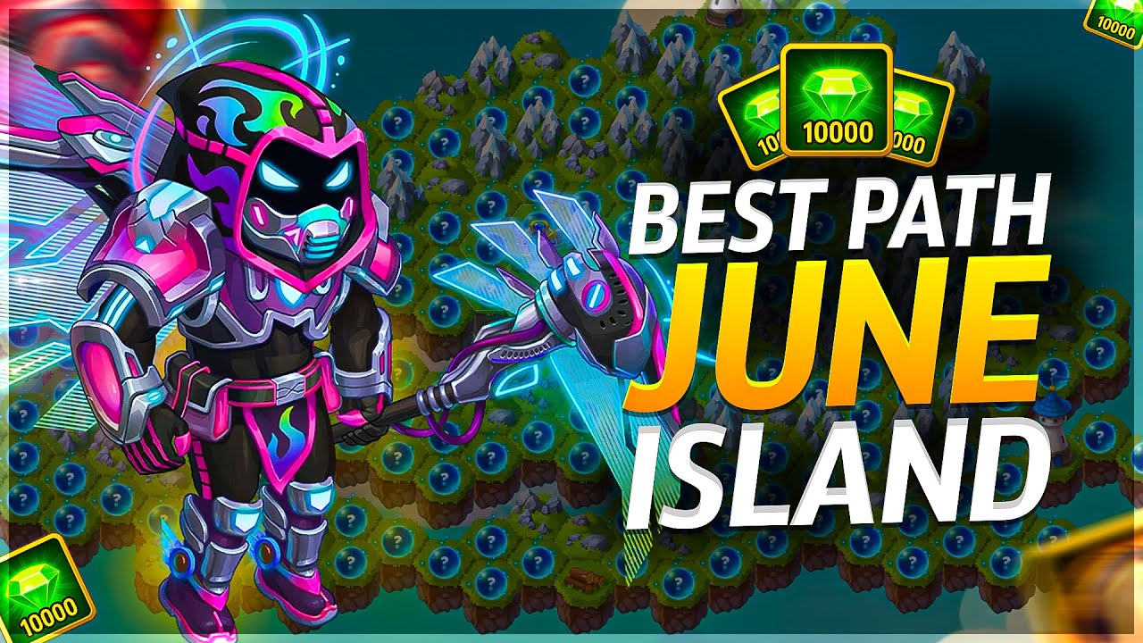 June 2025 Mysterious island In hero wars. Full map and best path