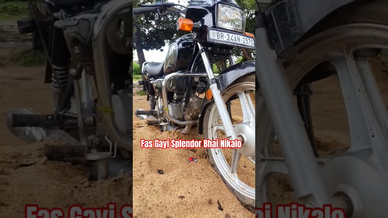 Splendor Jab Ret Mein Fas Gayi 😅 | Funny Bike Shorts | Rajsav Pariwar