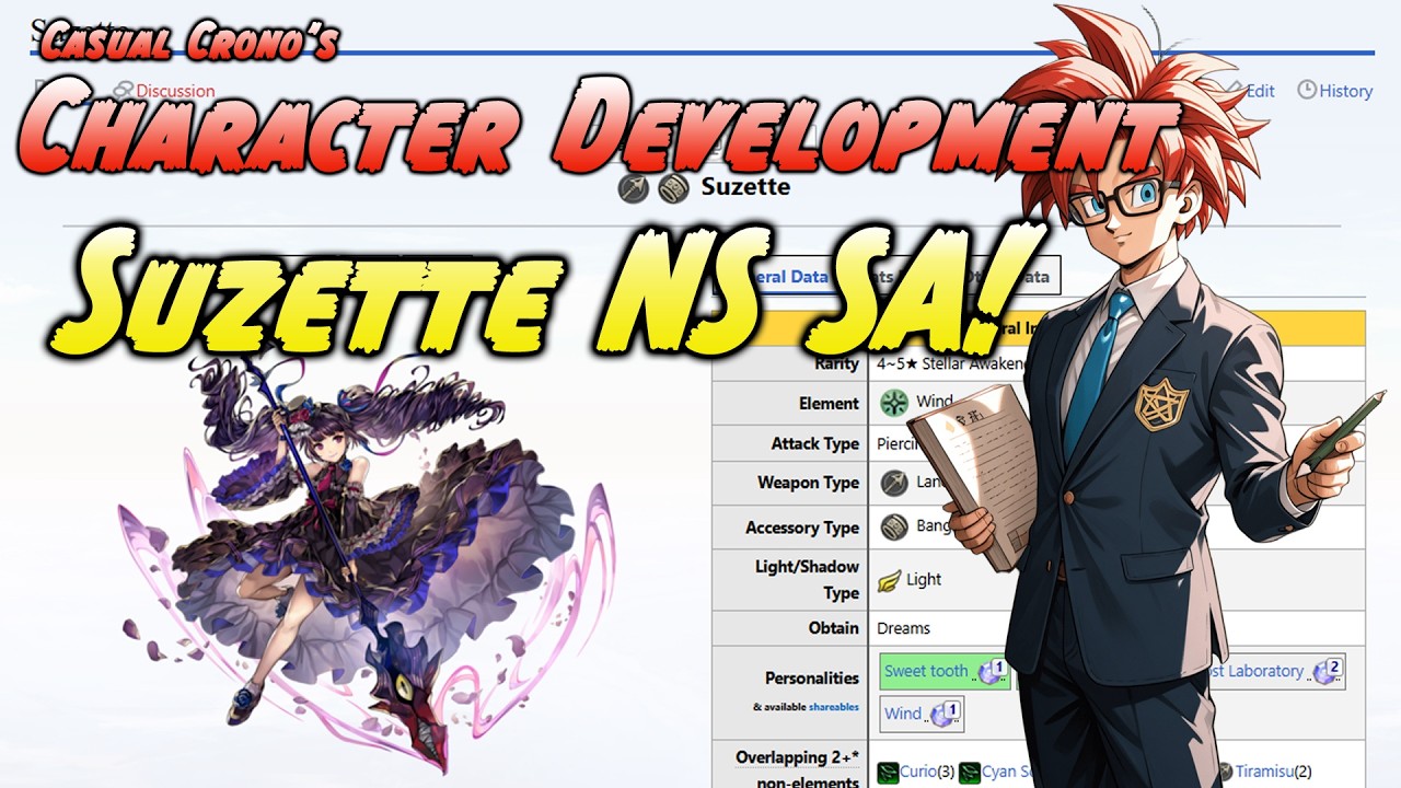 Casual Crono's Another Eden Character Development: Suzette NS SA