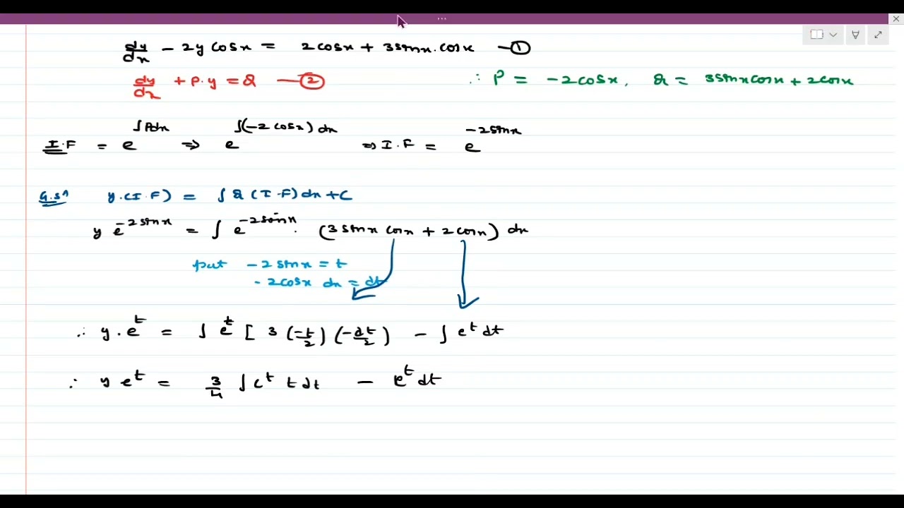 Jee mains 2026, 21st Juanery evening shift, ddifferential equations