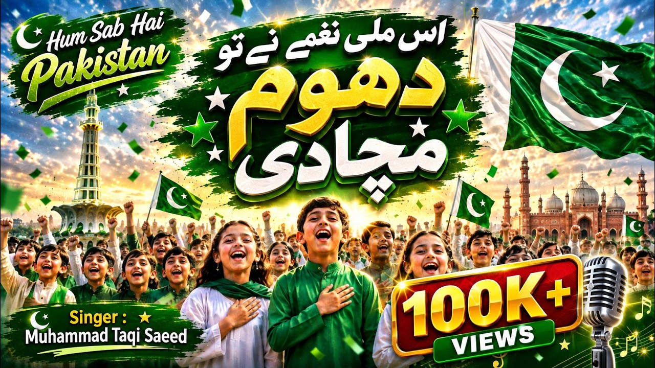 Hum Sab Hai Pakistan 🇵🇰 | MilliNaghma 2026 | 14 August Pakistan Independence Song | شاندار ملی نغمہ