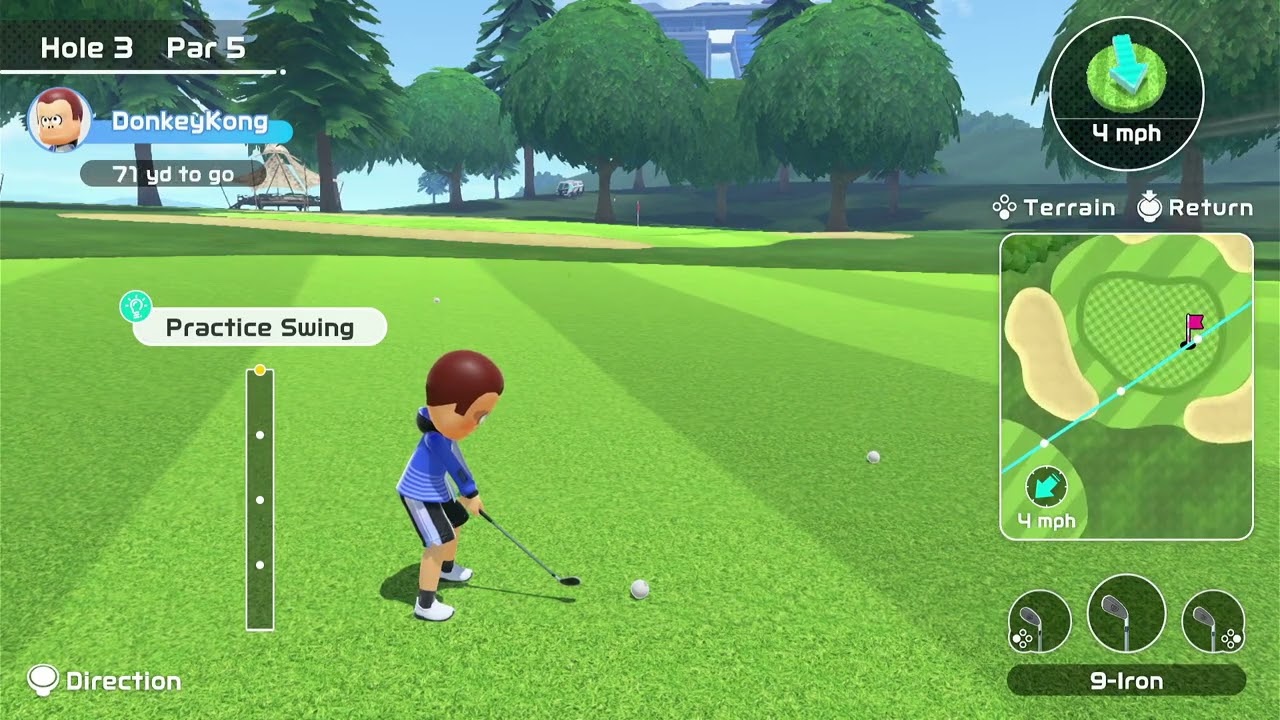 Nintendo Switch Sprots Golf Gameplay #3 Donkey Kong Edition