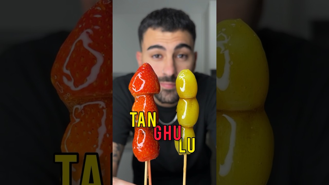 TANGHULU: Una golosina callejera asi&aacute;tica muy viral! #shorts