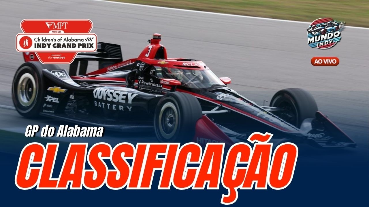 🔴 AO VIVO: Classifica&ccedil;&atilde;o da IndyCar GP do Alabama | F&oacute;rmula Indy 2026 | Sem Imagens