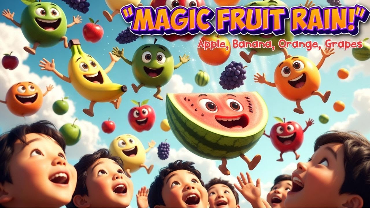 Fruit Rain Song &ndash; Yummy Fruits for Kids | मजेदार फ्रूट सॉन्ग @laddurabutv