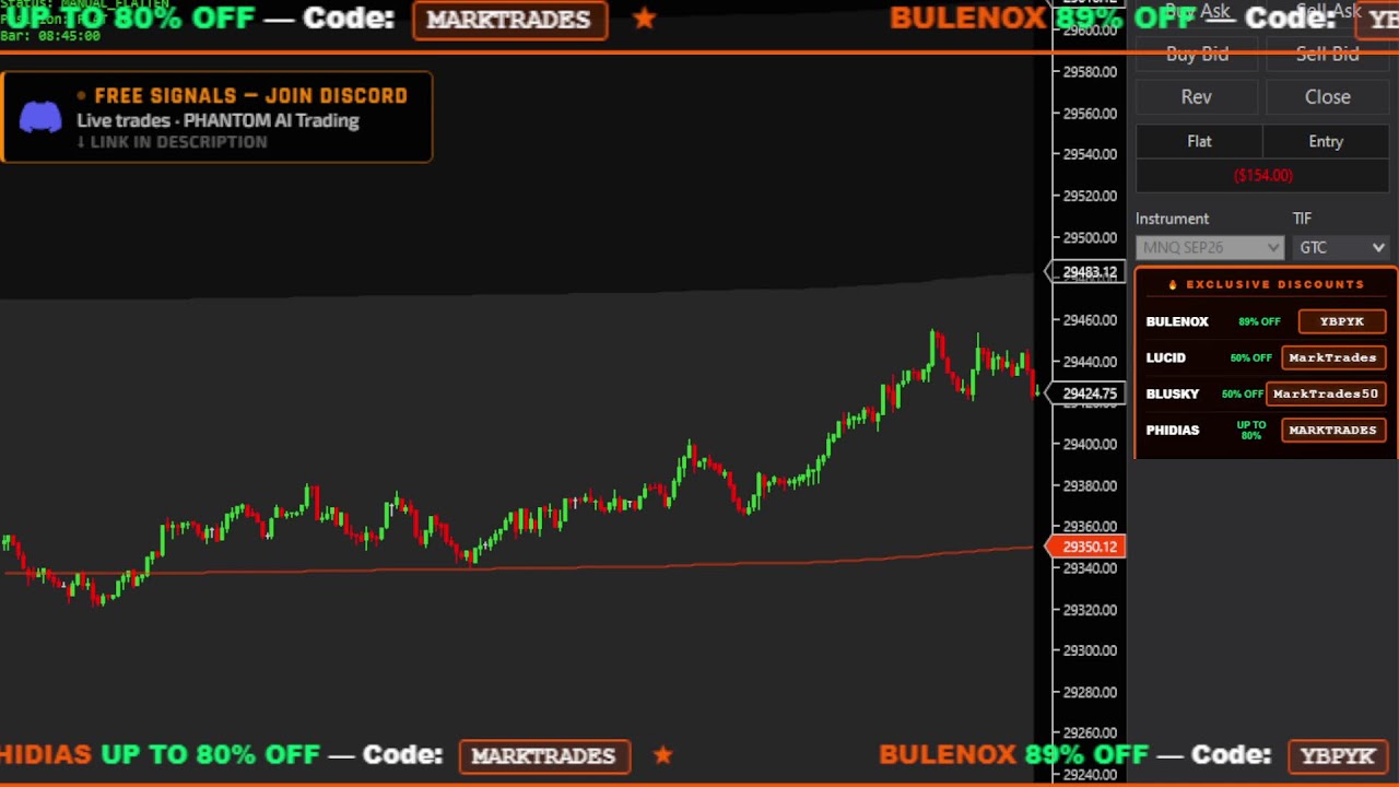 LIVE: AI Trading Bot Scalps MNQ Futures in Real-Time | PHANTOM & Claude AI