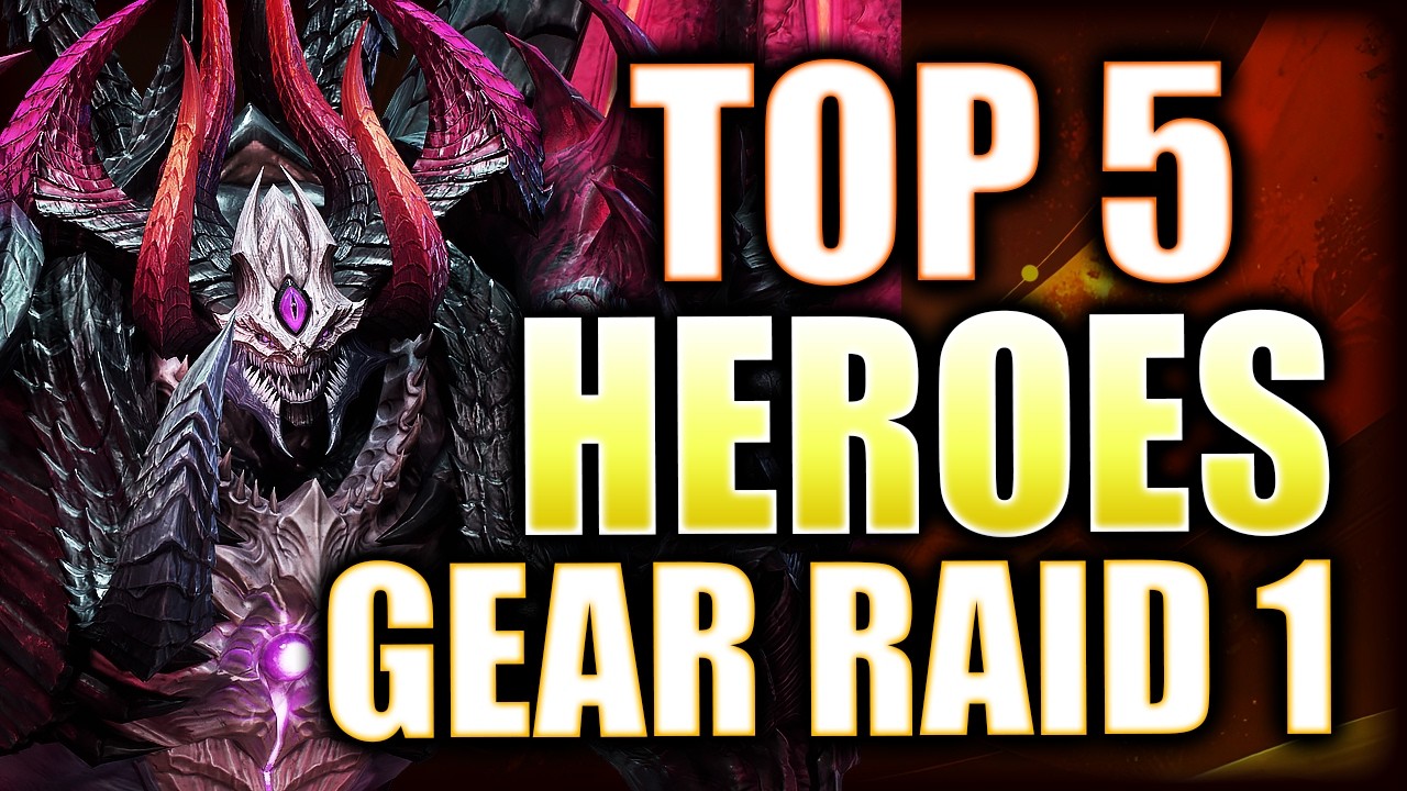 Top 5 Heroes for GEAR RAID 1! These Guys DOMINATE GR1 ft. @DrDeez-WOR ⁂ Watcher of Realms