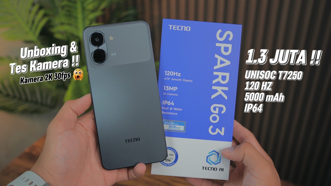 1.3 Juta di 2026 !! Tecno spark GO3 Unboxing & Camera Test