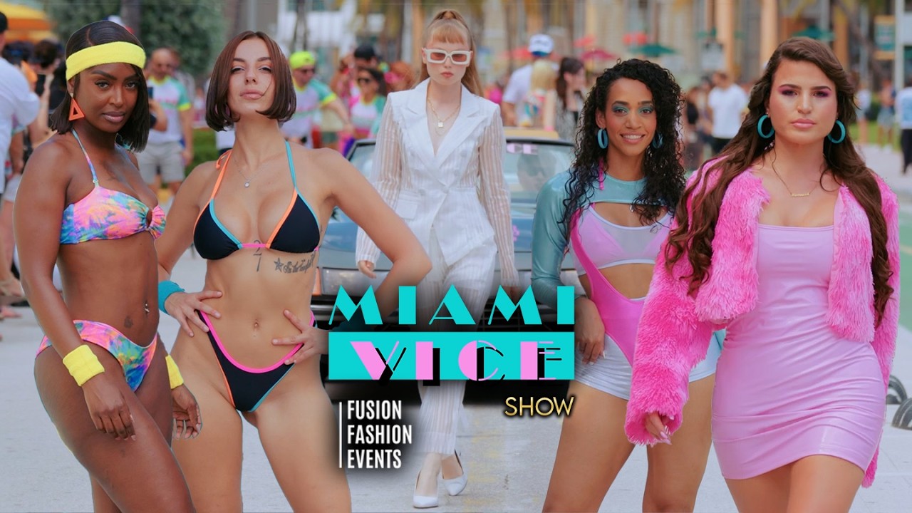 Miami Vice Fashion Show on Ocean Drive | @FUSIONFASHIONEVENTS