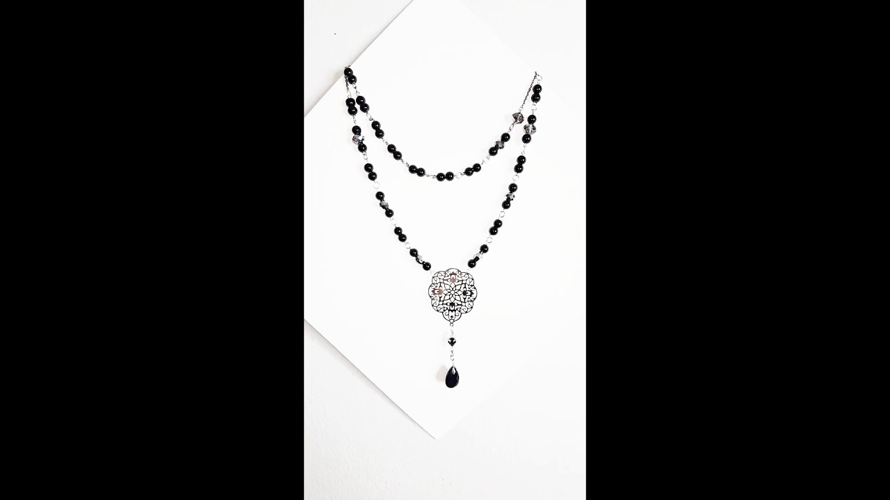 BEADED LARIET CHOKER & NECKLACE COMBO TUTORIAL