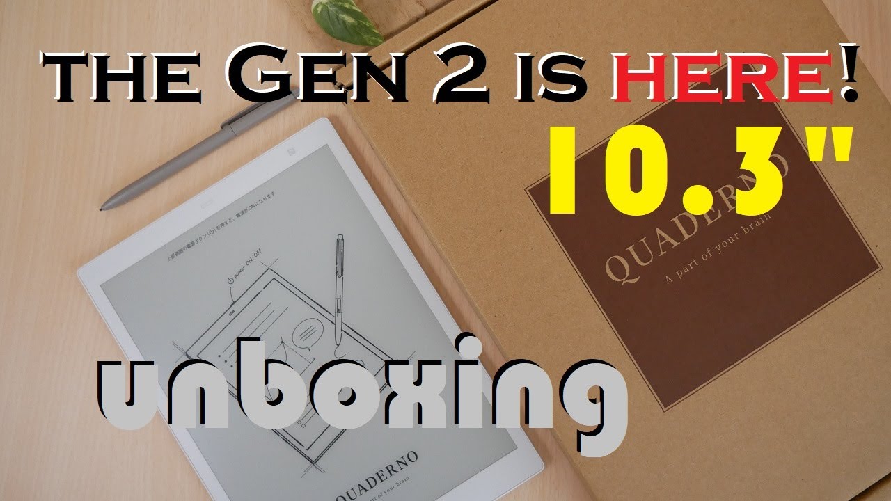 Fujitsu Quaderno A5 (Gen 2.) 10.3 Inch Digital Paper Unboxing