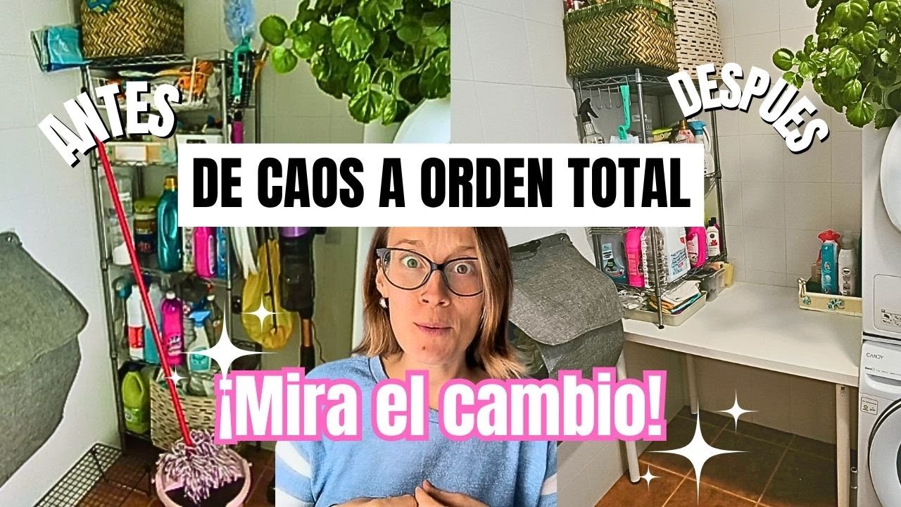ORGANIZO mi ZONA de LAVADO🧺✨ Productos de limpieza bien ordenados| Ideas para un lavadero funcional